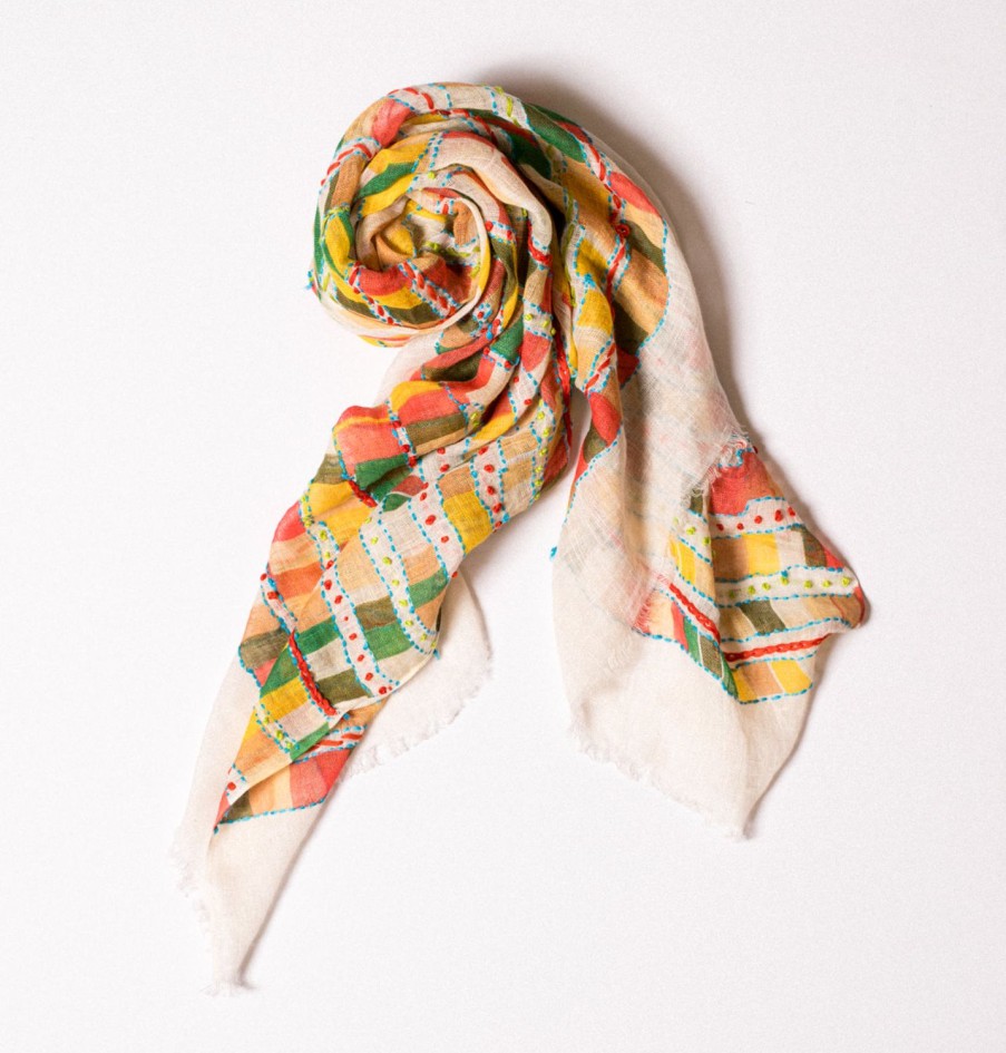 Daniella'S Friends | Daniella Lehavi Embroidered Scarf