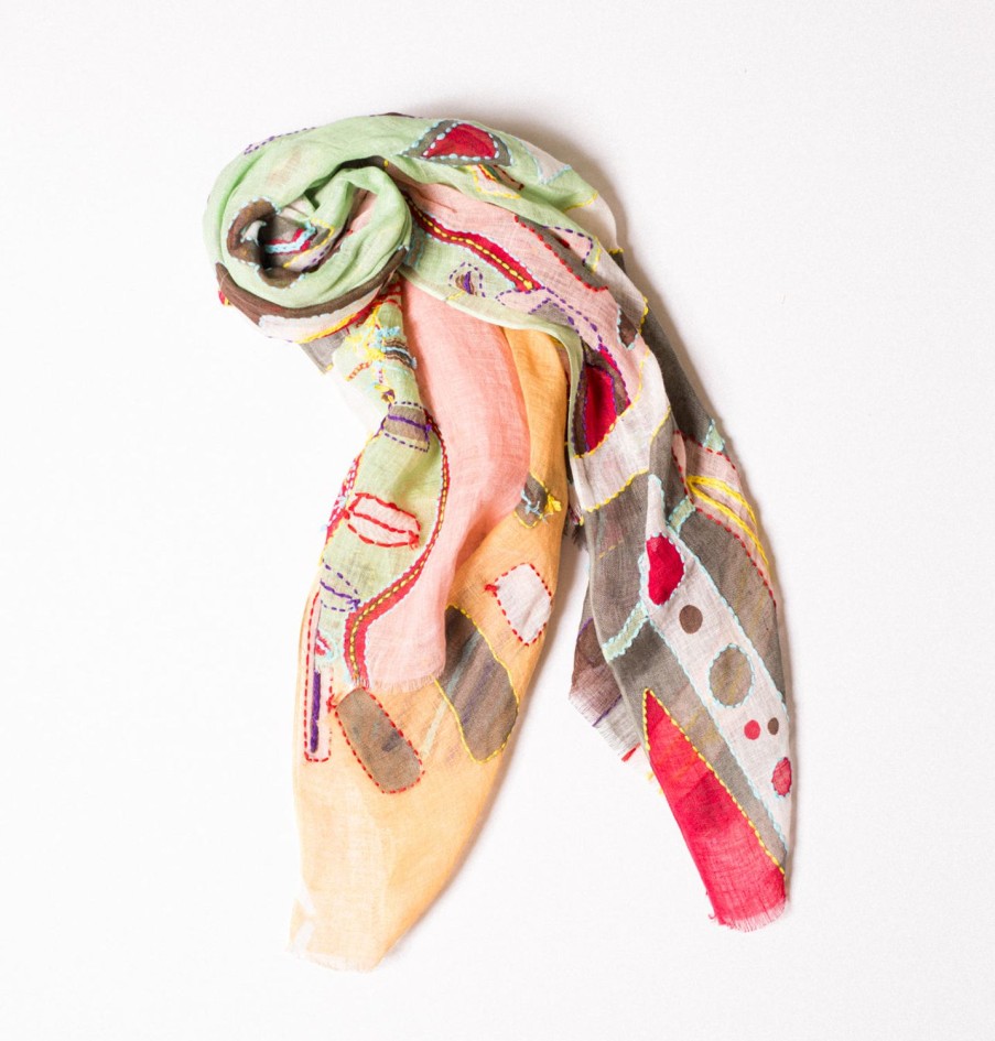 Scarves | Daniella Lehavi Embroidered Scarf