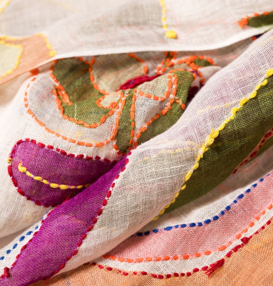 Scarves | Daniella Lehavi Embroidered Scarf