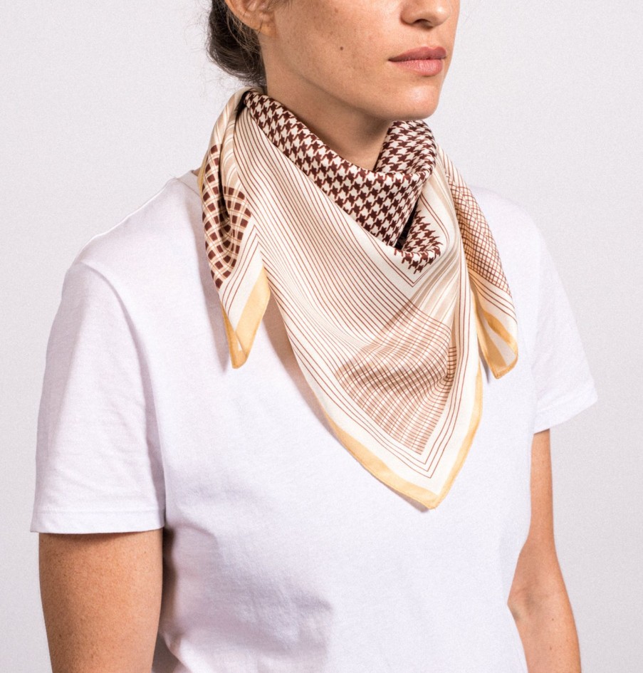 Scarves | Daniella Lehavi Dogtooth Printed Scarf